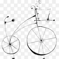 手绘自行车-空若网 手绘自行车-空若网
