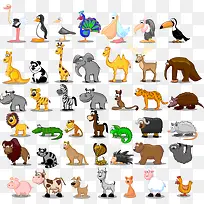卡通动物集锦-空若网 卡通动物集锦-空若网