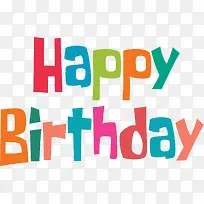 彩色生日快乐艺术字-空若网 彩色生日快乐艺术字-空若网