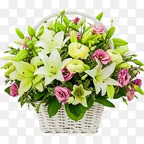鲜花康乃馨花篮实物-空若网 鲜花康乃馨花篮实物-空若网