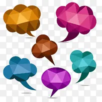 多彩对话气泡框-空若网 多彩对话气泡框-空若网