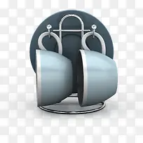 蓝色空杯子杯架-空若网 蓝色空杯子杯架-空若网