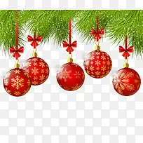 圣诞装饰球插画素材库矢量-空若网 圣诞装饰球插画素材库矢量-空若网