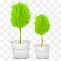 盆栽植物矢量图高清图-空若网 盆栽植物矢量图高清图-空若网