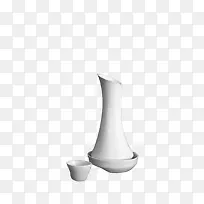 简约设计白色瓷瓶-空若网 简约设计白色瓷瓶-空若网