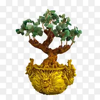 办公桌招财树盆景-空若网 办公桌招财树盆景-空若网