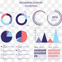 彩色数据统计图表-空若网 彩色数据统计图表-空若网