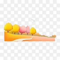 矢量秋天景色-空若网 矢量秋天景色-空若网