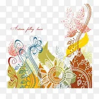 卡通手绘秋天景色-空若网 卡通手绘秋天景色-空若网