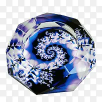 六边玻璃水晶烟灰缸-空若网 六边玻璃水晶烟灰缸-空若网