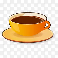 黄色卡通咖啡杯-空若网 黄色卡通咖啡杯-空若网