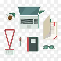 扁平化办公室桌面摆设-空若网 扁平化办公室桌面摆设-空若网