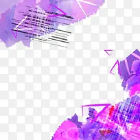 紫色三角形背景装饰-空若网 紫色三角形背景装饰-空若网