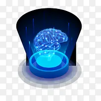 大脑结构数据矢量插画-空若网 大脑结构数据矢量插画-空若网