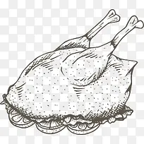 手绘食物线稿-空若网 手绘食物线稿-空若网