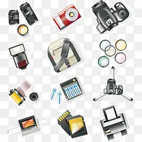 摄影器材高清矢量图-空若网 摄影器材高清矢量图-空若网