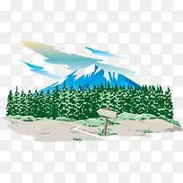 矢量原始森林素材-空若网 矢量原始森林素材-空若网