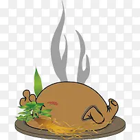 散飘着浓浓香气的鸡肉设计-空若网 散飘着浓浓香气的鸡肉设计-空若网