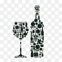 创意酒瓶-空若网 创意酒瓶-空若网