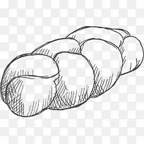 面包食物线稿-空若网 面包食物线稿-空若网