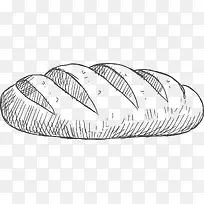 面包食物线稿-空若网 面包食物线稿-空若网