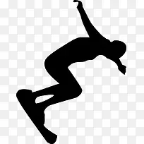 自由冲浪剪影矢量素材-空若网 自由冲浪剪影矢量素材-空若网