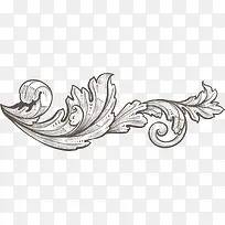 黑色线条小草-空若网 黑色线条小草-空若网