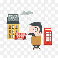 扁平化学校与电话亭-空若网 扁平化学校与电话亭-空若网