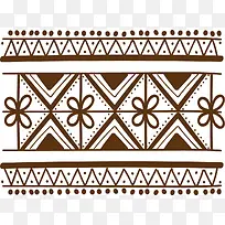 手绘指甲花纹规则长方形-空若网 手绘指甲花纹规则长方形-空若网