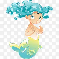 卡通多彩人鱼-空若网 卡通多彩人鱼-空若网