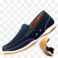 产品实物蓝色帆布鞋-空若网 产品实物蓝色帆布鞋-空若网