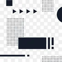 黑色圆点三角形矢量图-空若网 黑色圆点三角形矢量图-空若网