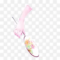 手绘水彩人手手拿扇子装饰图案-空若网 手绘水彩人手手拿扇子装饰图案-空若网