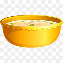 卡通食物一碗美味鲜浓羹汤-空若网 卡通食物一碗美味鲜浓羹汤-空若网
