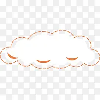 Q版白色悬浮云朵-空若网 Q版白色悬浮云朵-空若网