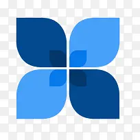 矢量蓝色花瓣ppt边框素材-空若网 矢量蓝色花瓣ppt边框素材-空若网