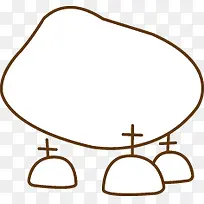 创意手绘扁平十字架-空若网 创意手绘扁平十字架-空若网