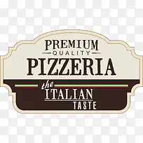 意大利披萨标签标牌设计元素-空若网 意大利披萨标签标牌设计元素-空若网
