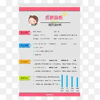 多彩风个人简历模板图案-空若网 多彩风个人简历模板图案-空若网