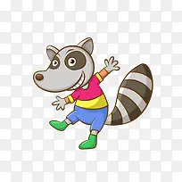 可爱跳舞的动物免抠素材-空若网 可爱跳舞的动物免抠素材-空若网
