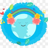 世界地球日呆萌地球-空若网 世界地球日呆萌地球-空若网