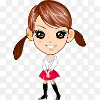 卡通小女孩卡通-空若网 卡通小女孩卡通-空若网
