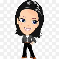 卡通小女孩卡通-空若网 卡通小女孩卡通-空若网