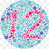 绿色视力色盲检查表-空若网 绿色视力色盲检查表-空若网