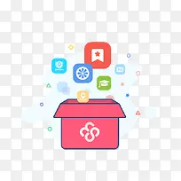 漂浮的图标-空若网 漂浮的图标-空若网