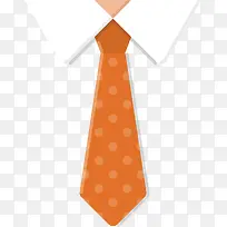 橙色领带矢量图-空若网 橙色领带矢量图-空若网