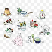 各种美食餐具-空若网 各种美食餐具-空若网