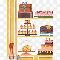 各种蛋糕摆放-空若网 各种蛋糕摆放-空若网