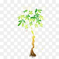 卡通手绘翠绿风景树-空若网 卡通手绘翠绿风景树-空若网