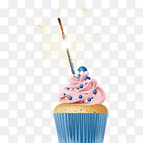 蓝色杯子蛋糕-空若网 蓝色杯子蛋糕-空若网